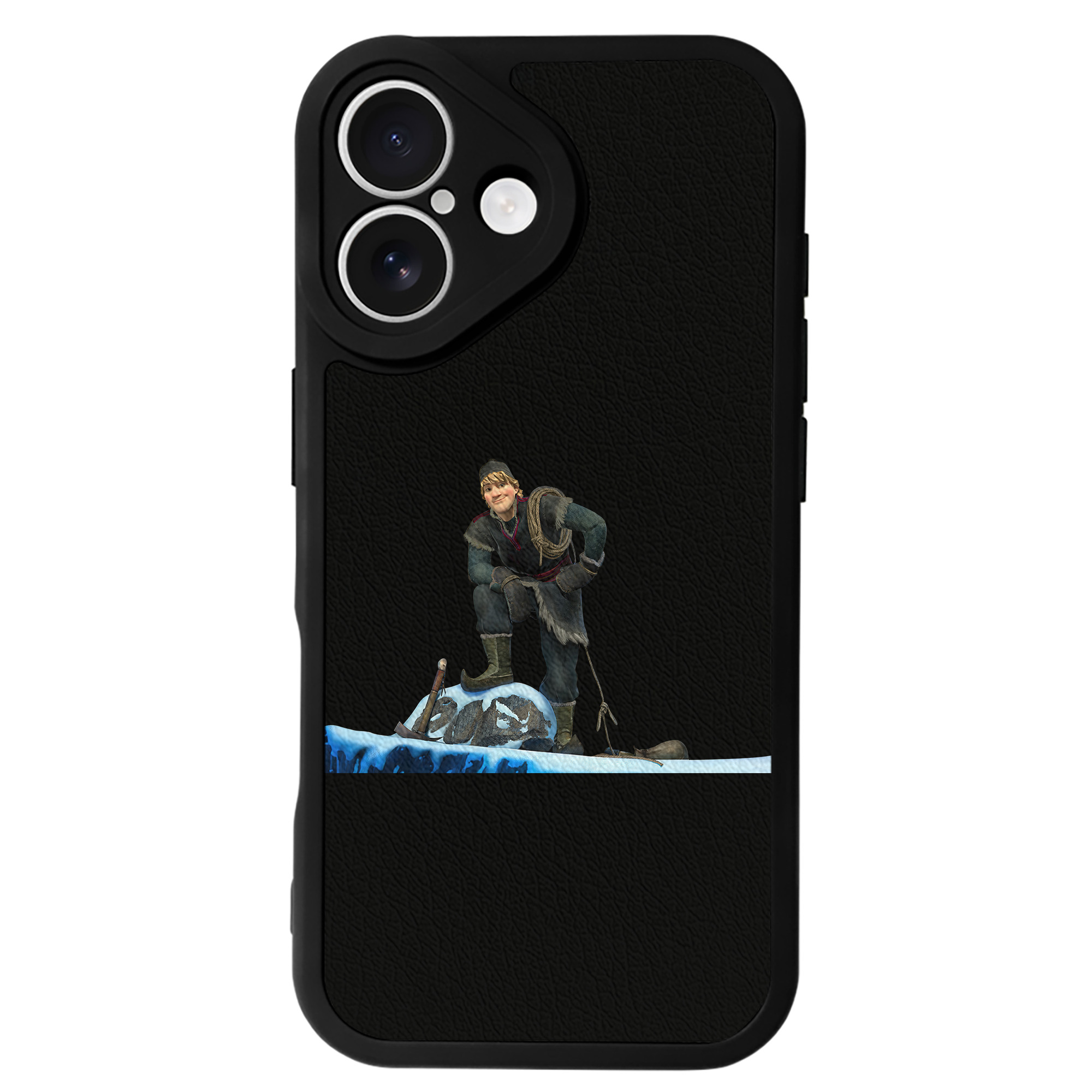 （画像用） アナと雪の女王 アンナ エルサ Frozen Anna Elsa 【iPhone 16シリーズ対応】シリコンスマホケース（レザー調） 材質：シリコン